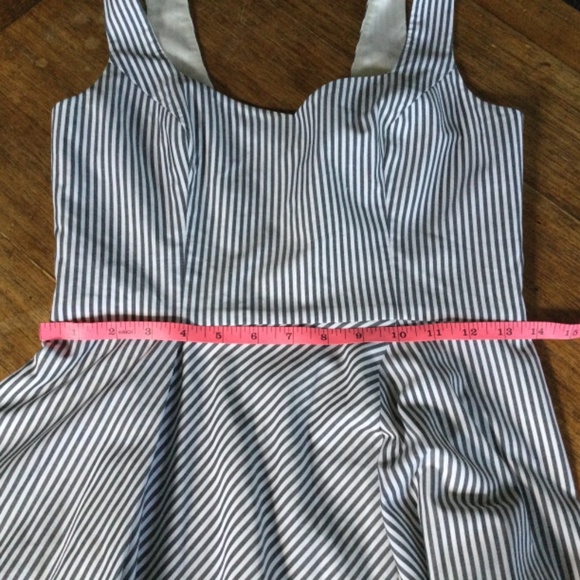 JAYGODFREY summer blue & white stripe dress 2 - Picture 8 of 11